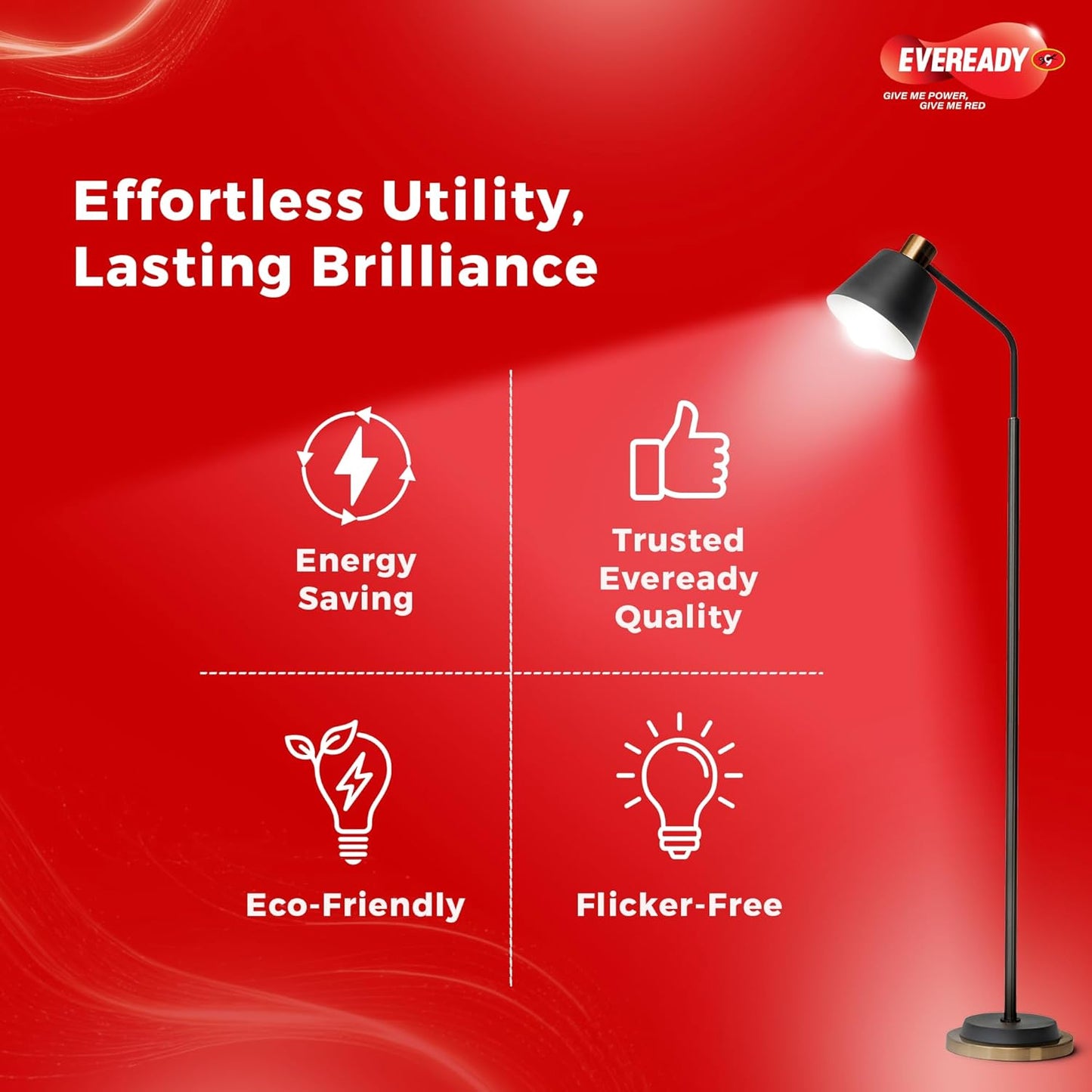 Eveready 12W LED Bulb, Cool White Day Light (6500K), E27 Base, Energy-Efficient, 4kV Surge Protection, Long-Lasting Durability, Pack of 6
