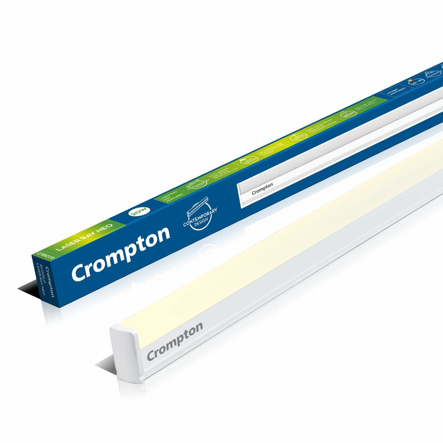Crompton Laser Ray Neo 24W LED Batten (CoolWhite) - Pack of 10