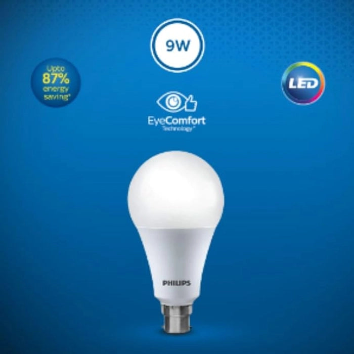 Philips 9-Watts B22 LED Cool Day White LED Bulb, Pack of 6, (Ace Saver)