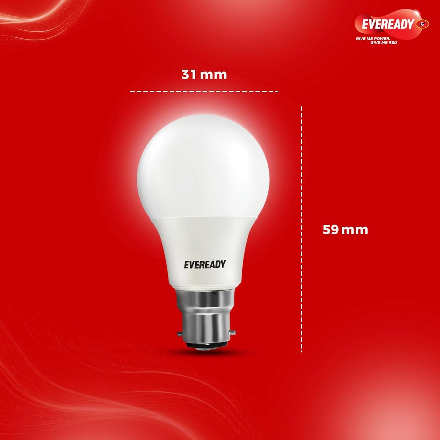 Eveready 12W LED Bulb, Cool White Day Light (6500K), E27 Base, Energy-Efficient, 4kV Surge Protection, Long-Lasting Durability, Pack of 6