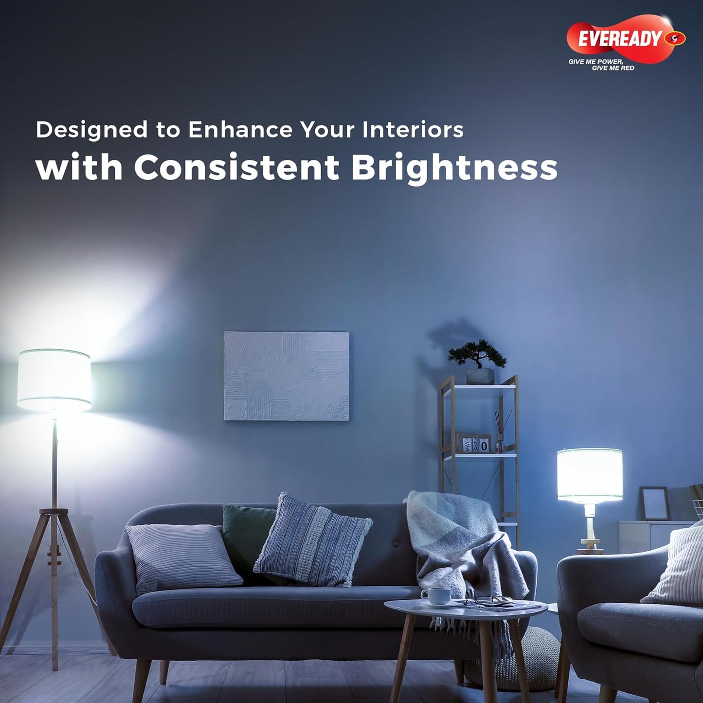 Eveready 12W LED Bulb, Cool White Day Light (6500K), E27 Base, Energy-Efficient, 4kV Surge Protection, Long-Lasting Durability, Pack of 6